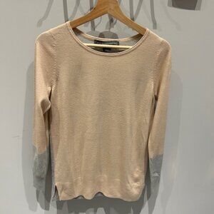 French Connection Women’s Pink/Grey Colorblock Sweater Size S